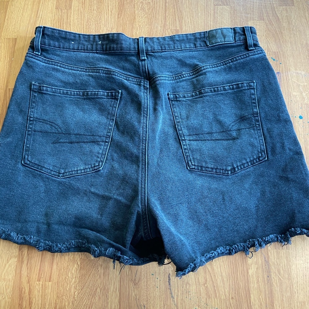 Black jean shorts American Eagle size 16